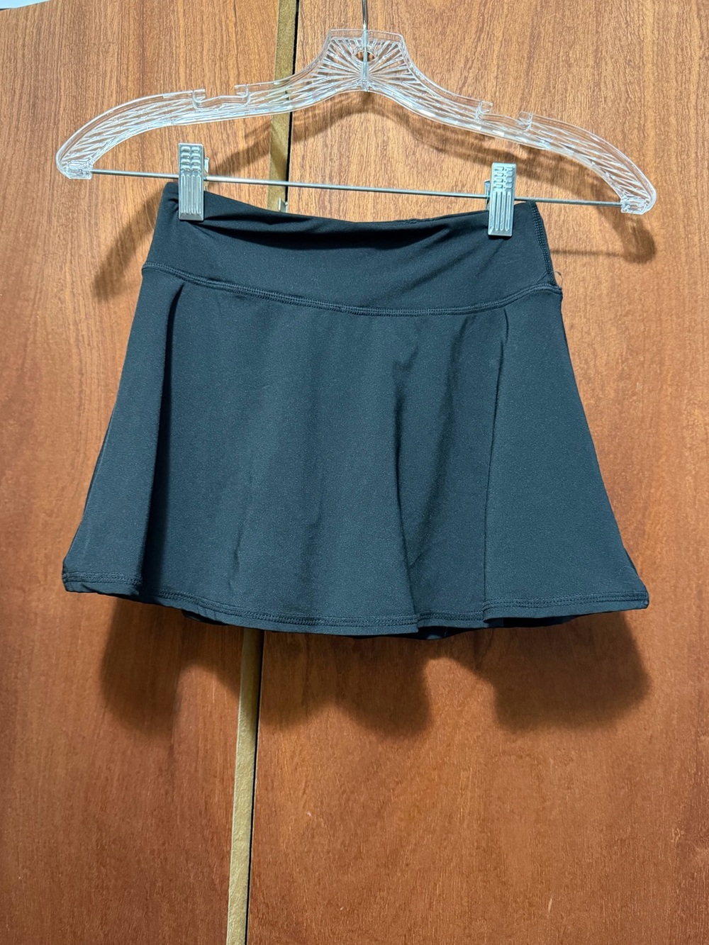 Girl's Black Athletic Skort - Velocity Active Skirt
